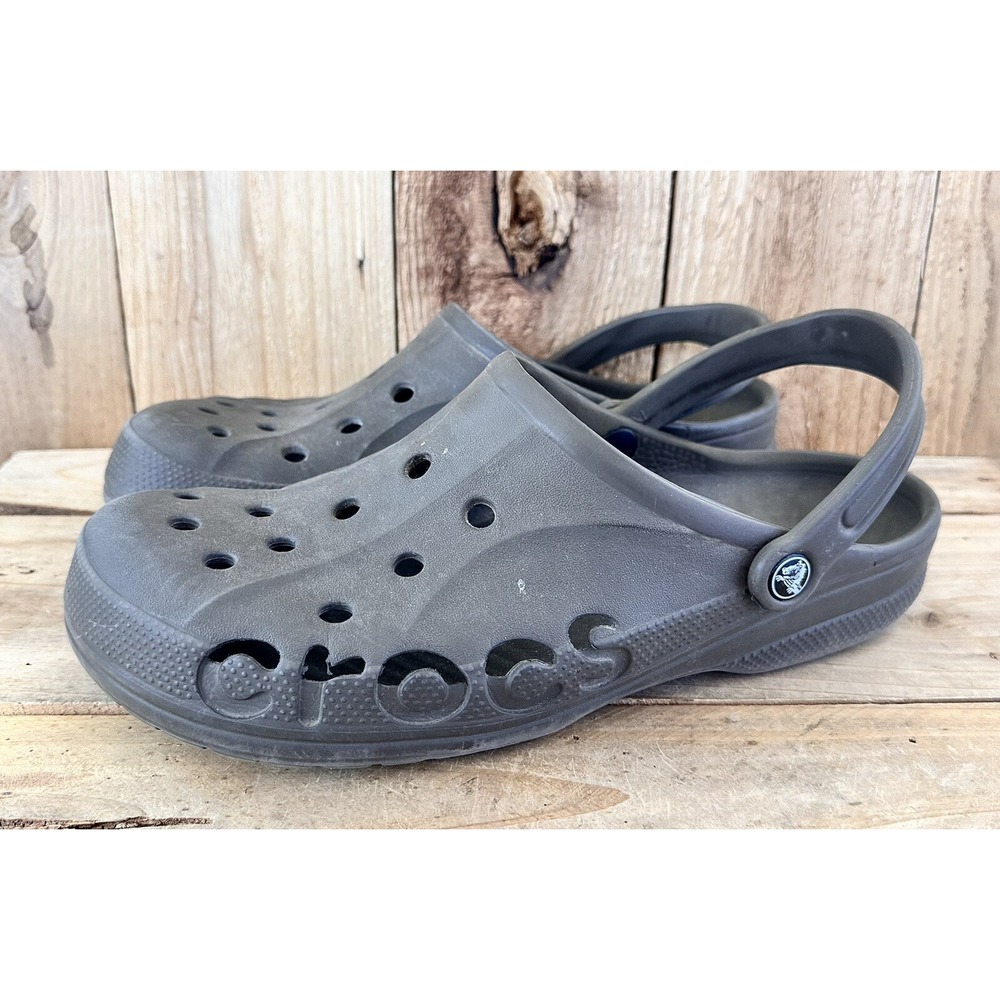 Crocs Logo Baya Clogs Brown Men’s 12 Athleisure Comfort